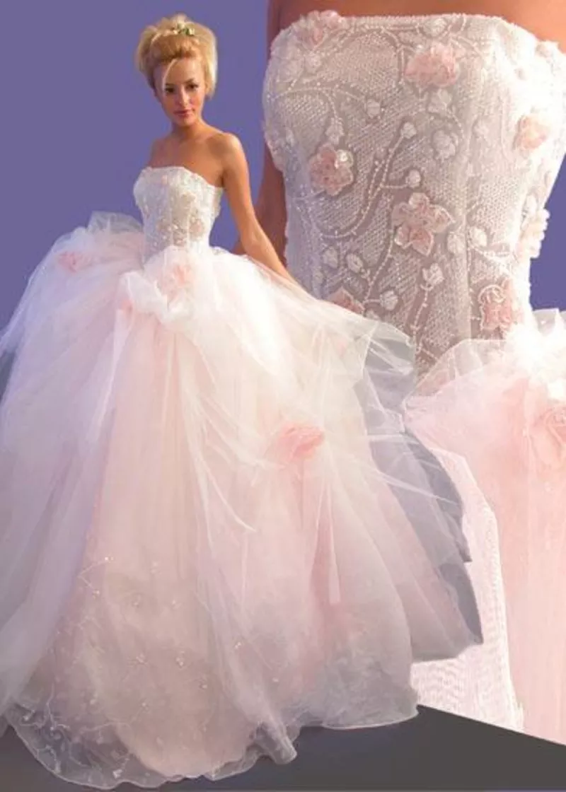 Продам красивое свадебное платье модельера Оксаны Мухи 